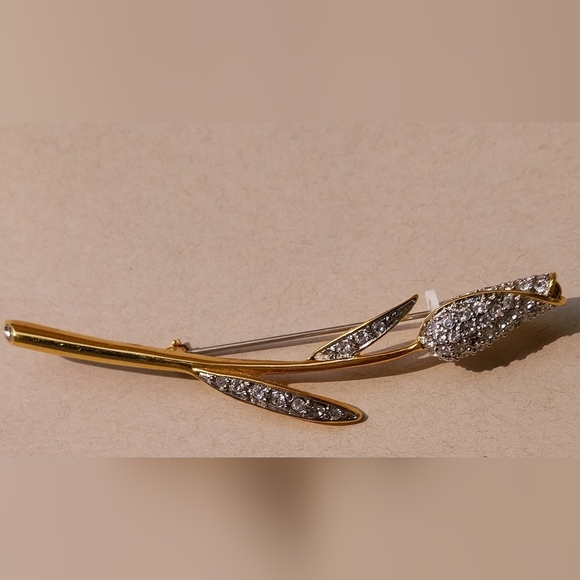 Batler Gold & Silver Leaf Brooch Butler - Picture 8 of 13